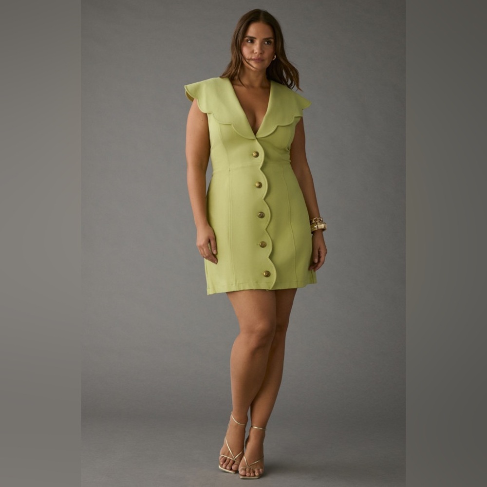 Maeve Scalloped Buttondown Dress
